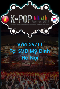 Đăng ký nhận vé miễn phí xem chương trình K-pop Festival 2012 – Concert in VietNam