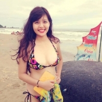 vy nhím da trắng mặt xinh vú không to trả lại like