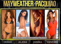 vẻ nóng bỏng của 4 hotgirl trong trận đấu boxing thế kỉ: Mayweather- Pacquiao
