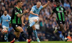 Man City 2-1 Brighton: Man City thắng liền 21 trận sân nhà