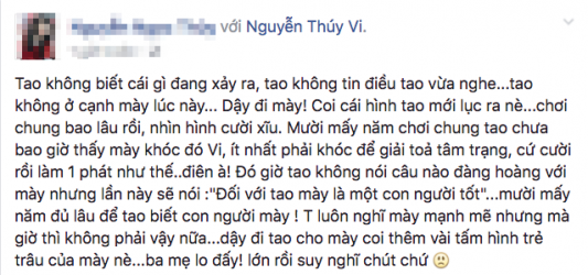 Bố Thúy Vi : "Hai ngày trước Vi còn vui vẻ gọi điện về gửi thuốc cho chú, giờ không gọi được nữa"