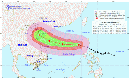 [MacproDS] Bão số 7 tăng 2 cấp khi vào biển Đông