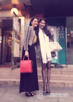 Ngọc Trinh photoshop chân dài méo cả bánh xe hơi >.<