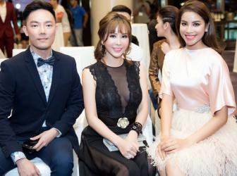 Thu Hoài mặc sexy tới chúc mừng người đẹp Khánh Ngân