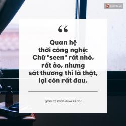 Chữ Seen rất nhỏ, nhưng cảm giác bị tổn thương vì "không được rep" là rất to!