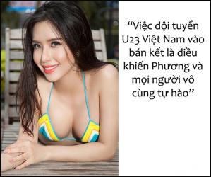 Dàn hoa, á hậu Việt tưng bừng chúc đội tuyển U23 Việt Nam chiến thắng!