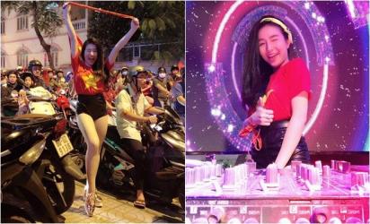 Thời trang "đi bão" của người đẹp Việt mừng chiến thắng U23 Việt Nam