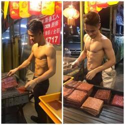 Khoe ảnh cơ bắp cuồn cuộn trên mạng để hút khách, chàng trai bán thịt sấy 'nổi như cồn'