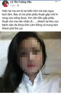 Vụ hot girl Đà Lạt 'nhận đi khách' để lấy tiền phẫu thuật cho mẹ: Bệnh viện lên tiếng