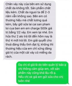 Cô gái mua váy da mặc chán chê 2 năm trời, đến khi hỏng liền đòi đổi trả với lý do nực cười