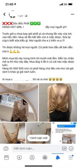 Chi gần nửa triệu ra mua áo của girl xinh hơn 300k follow, cô gái bức xúc vì người bán 'treo đầu dê bán thịt chó'