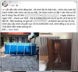 Đặt villa có hồ bơi Vũng Tàu giá 10 triệu, cô gái bức xúc nhận về căn hộ vừa bẩn, vừa xấu