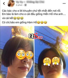 Gần tết và bạn đi làm tóc Hiền Hồ =]]