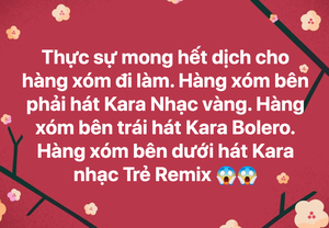 Ở nhà cách ly và bị tra tấn bởi karaoke