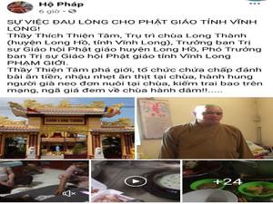 Thực hư việc sư thầy ở Vĩnh Long ăn thịt, tìm trai bao