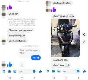 Thanh niên làm quen bằng cách chào hàng có SH :))