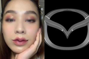 Pha độ môi Mazda đi vào lòng đất