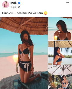 Khoe ảnh bikini nóng bỏng liền bị lôi chuyện là 'giảng viên đại học' ra chỉ trích, Midu phản ứng thế nào?