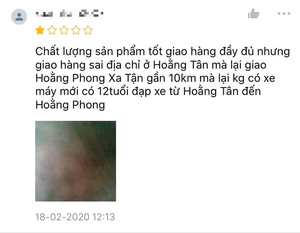 Chất lượng sản phẩm tốt, giao đầy đủ nhưng vẫn bị đánh giá 1 sao vì lý do khó đỡ